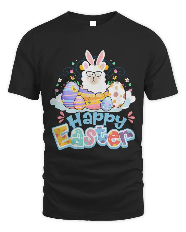 Kids Happy Easter Gifts Cute Llama Bunny Girls Easter Eggs