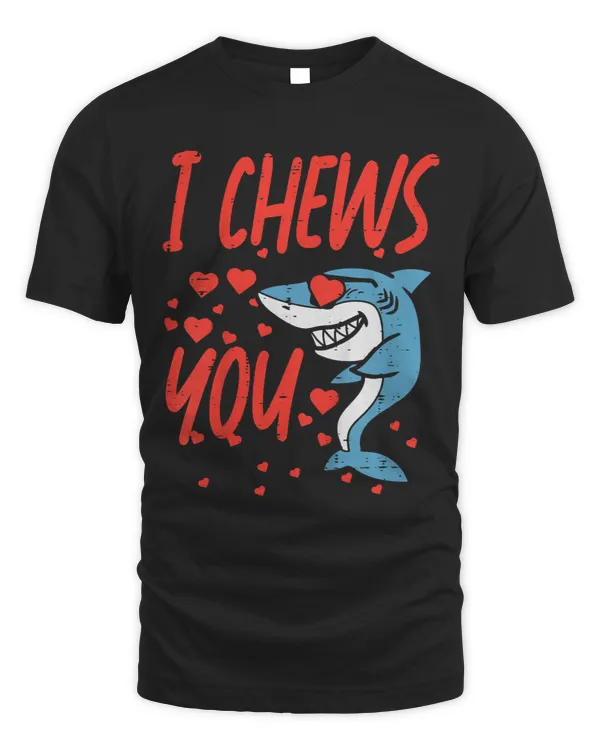 Kids I Chews You Shark Kids Valentines Day Toddler Baby Boys