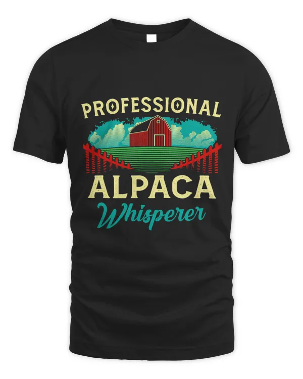 Professional Alpaca Whisperer Funny Farmer Humor Farming