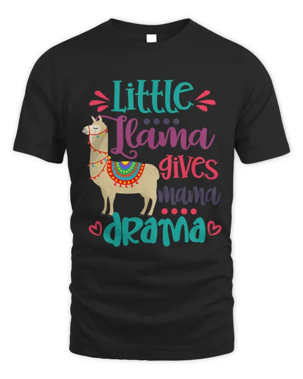 Kids Llama Lover Baby Girl Daughter Little Llama Gives Mama Drama