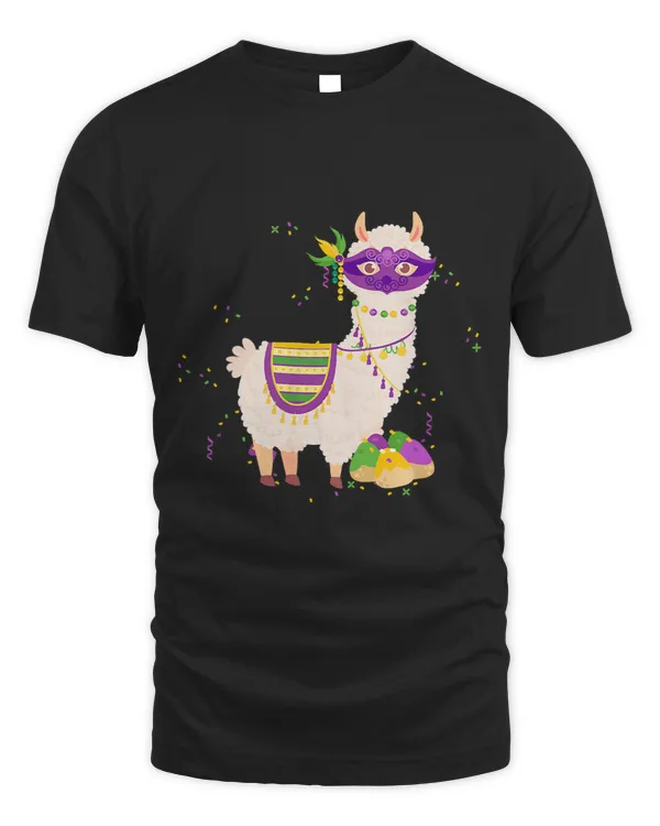 Kids Llama Masked Mardi Gras Carnival Parade Masquerade Party