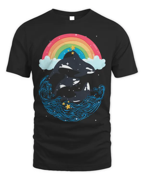 Killer Whale Orca Jumping Rainbow Mammals Marine Biologist