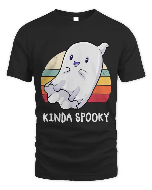 Kinda Spooky Ghost Retro Halloween Costume Men Women