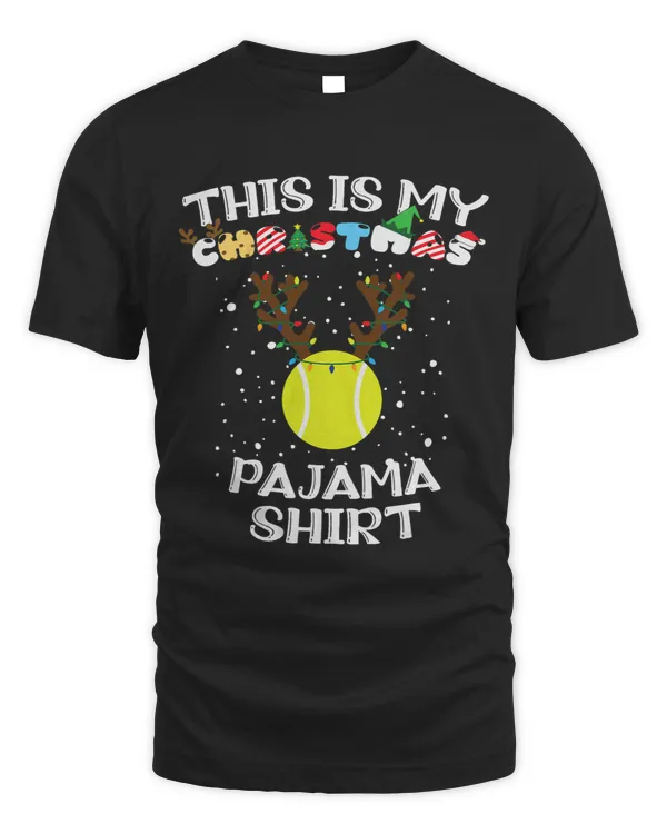 My Christmas Pajama Tennis Ball Reindeer Funny