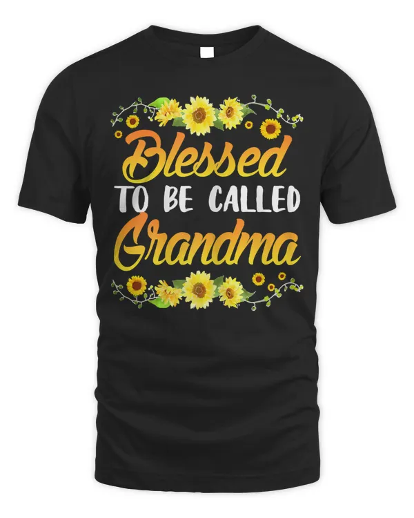 Mother Womens Xmas Blessed To Be Called Grandma Sunflower Mothers day187