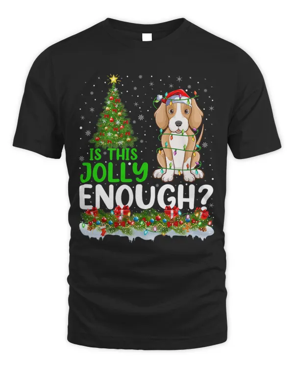Is This Jolly Enough Foxhound Dog Christmas Tree