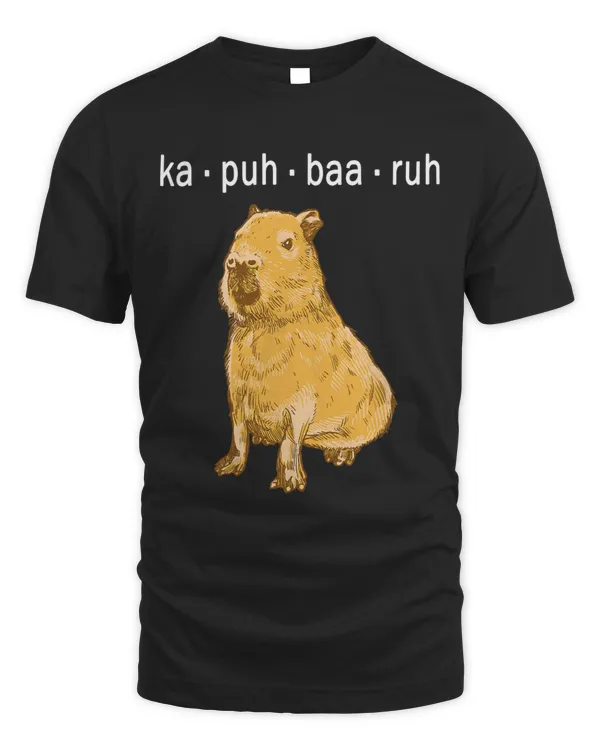 ka puh baa ruh Capybara Funny Capibara