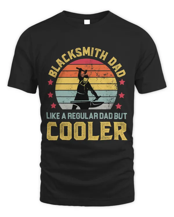Blacksmith Dad Cooler Funny Forging Forge Anvil Father Mens