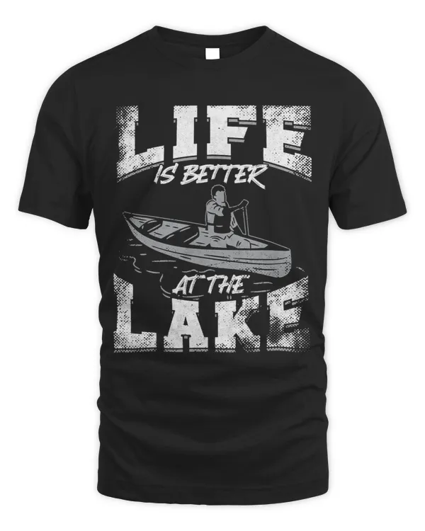 Canoe Canoeing Vintage Life Is Better At The Lake