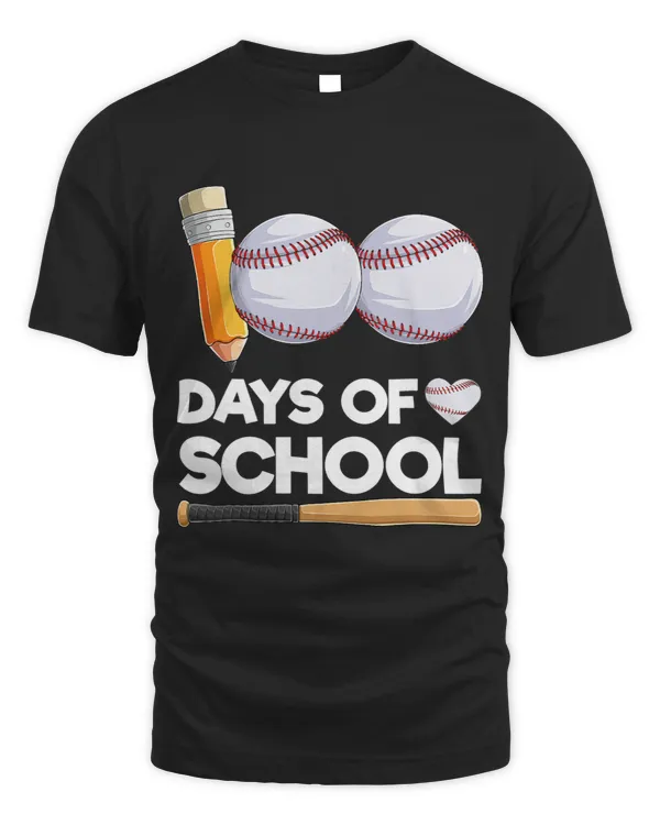100 Days Of School Baseball 100th Day Of School Boy Girl