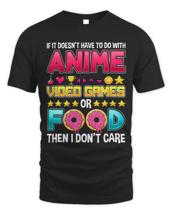 Funny Anime Video Games Food Lover Quote