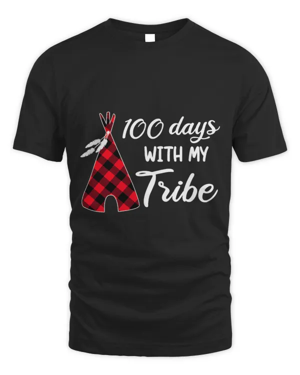100 Days With My Tribe Buffalo Plaid 100 days of school
