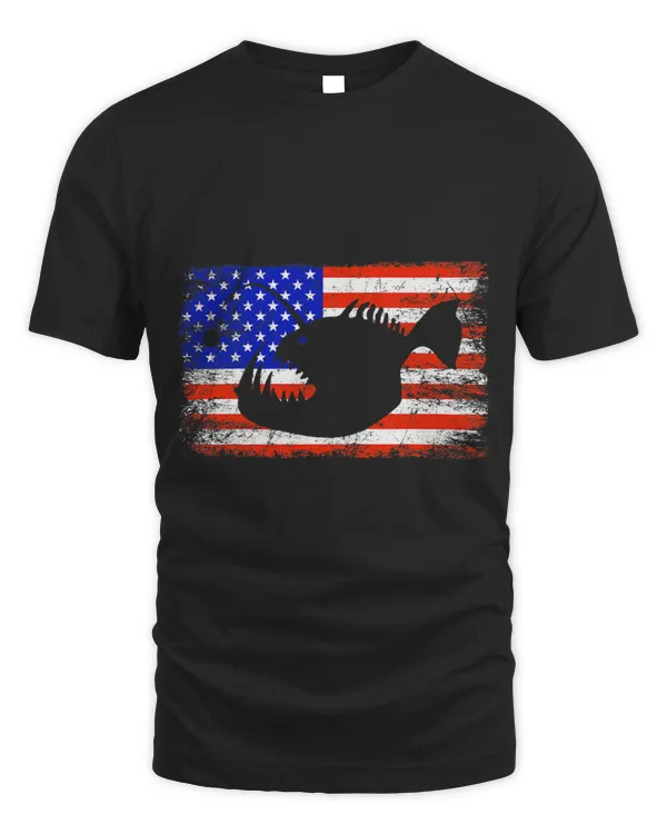 Angler Fish American Flag Anglerfish
