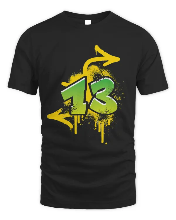 13th Birthday Gift Teens Boys Girls Graffiti HIPHOP 3