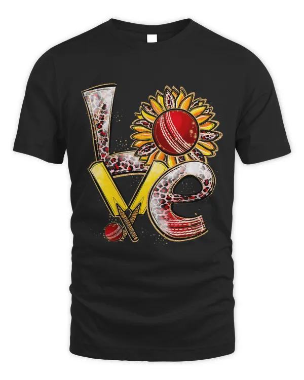 Cricket Love Sunflower Players Matching Mens Womens