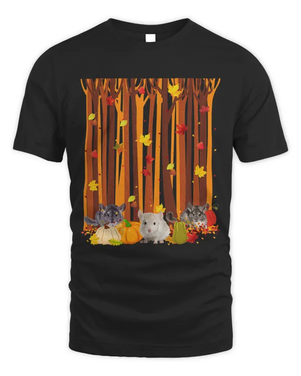 Hello Autumn Chinchilla Maple Leaf Fall Pumpkin Mens Womens