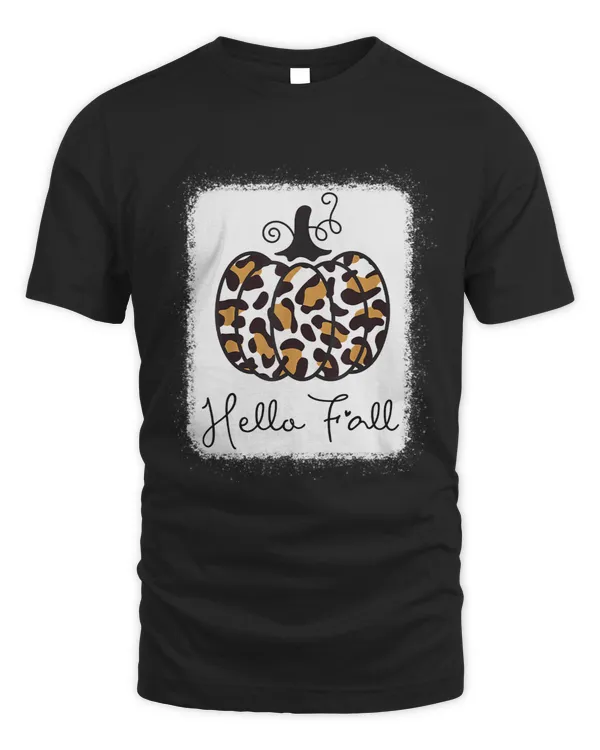 Hello Fall Cheetah Pumpkin Leopard Women Teen Girls Toddlers