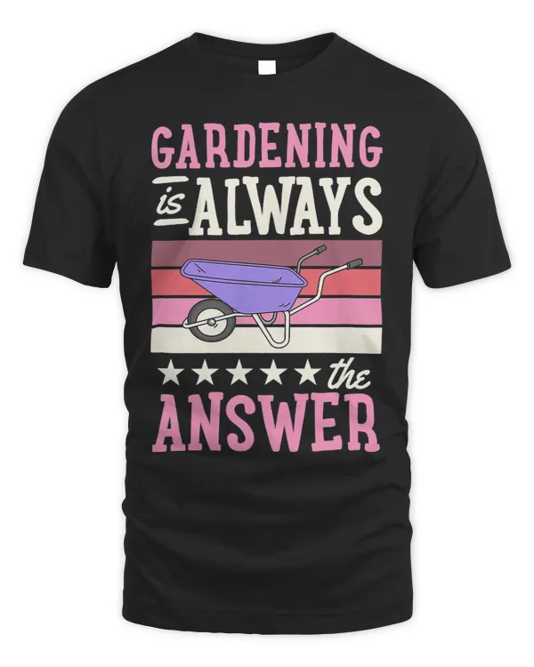 Gardening Is Always The Answer Retro Vintage Style 3