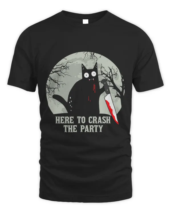 Here O Crash He Party Halloween Black Cat