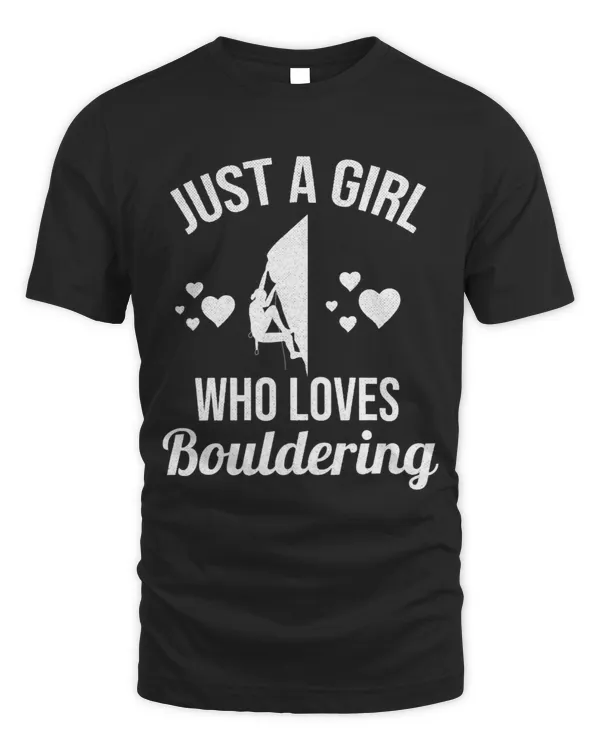 A Girl Who Loves Bouldering