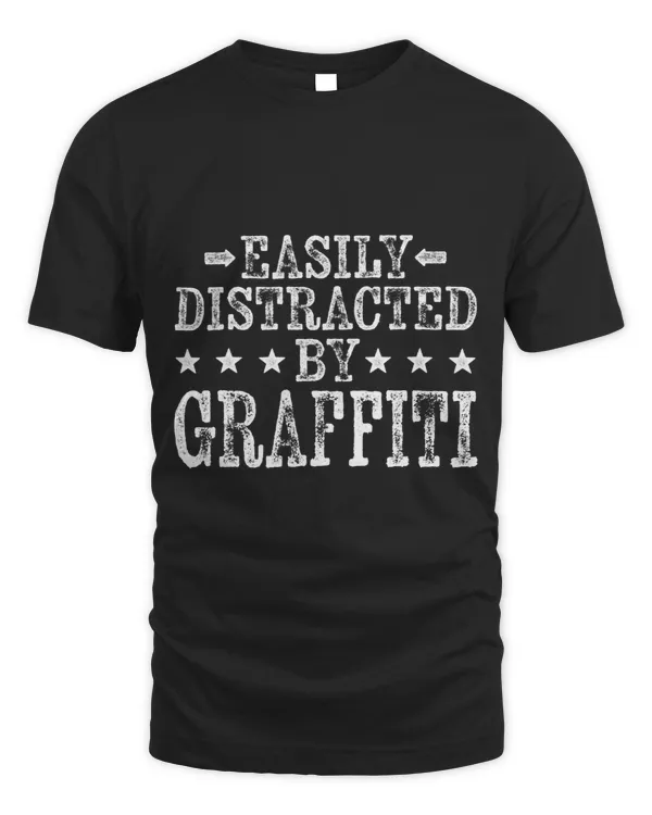 Easily Distracted By Graffiti Funny Spray Paint Street Art