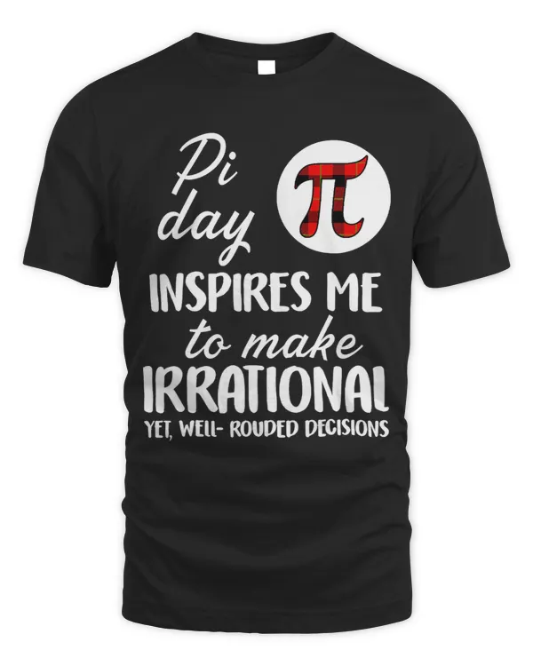 Buffalo Plaid Pi Symbol Pi Day Inspires Me Math Lover Gifts 3