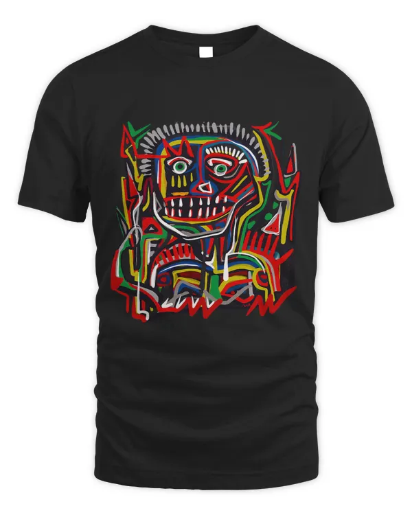African Outsider Art Abstract Figure Graffiti Graphic
