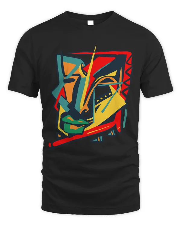 African Outsider Art Tribal Abstract Graphic Face Graffiti