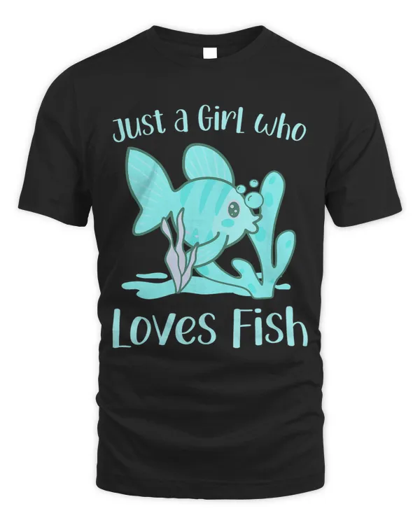 Just a Girl Who Loves Fish Funny Goldfish Pet Owner Graphic 3