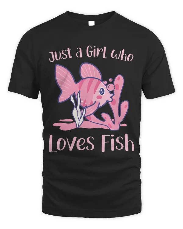 Just a Girl Who Loves Fish Funny Goldfish Pet Owner Graphic