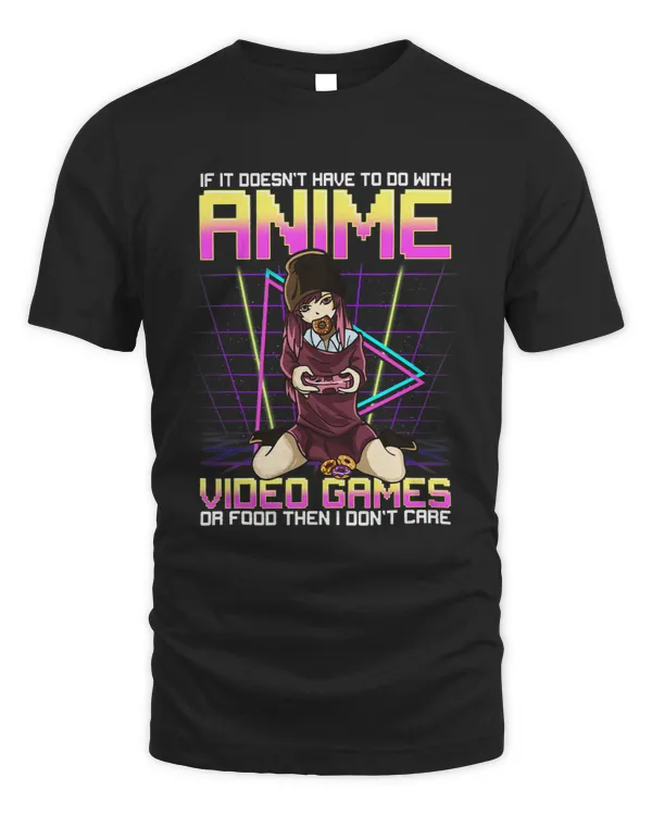 Anime Shirts For Teen Girls Funny Anime Video Games Or Food