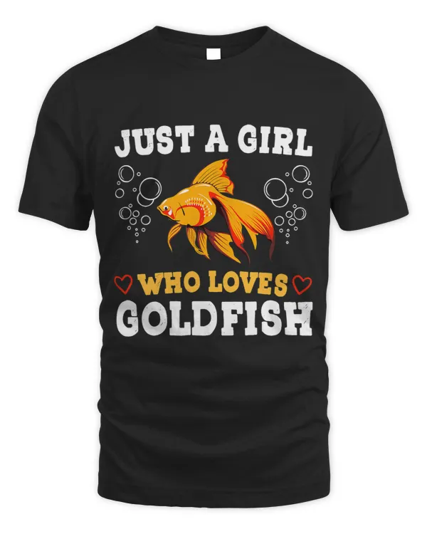 Just a Girl Who Loves Goldfish Funny Fish Pet Owner Graphic 3