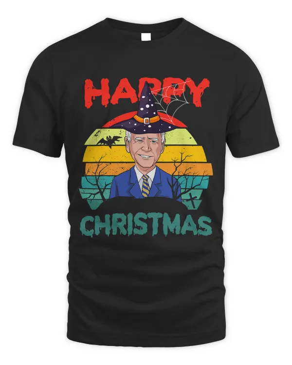 Retro Halloween Joe Biden Xmas Merry Christmas Witch Hat 167