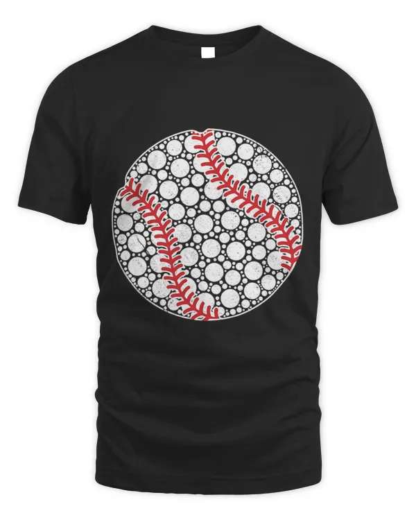 Funny Polka Dot Baseball Lover Player International Dot Day 3