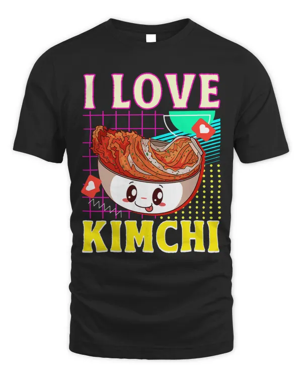 I Love Kimchi Korean Dish Fermented Cabbage Kawaii Radish