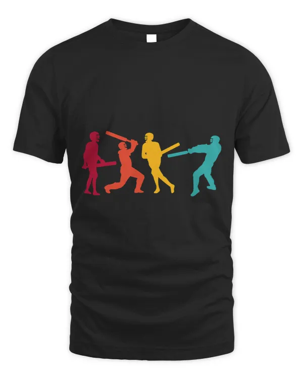 Cricket Players Batter Batsman Cricketer Team Retro