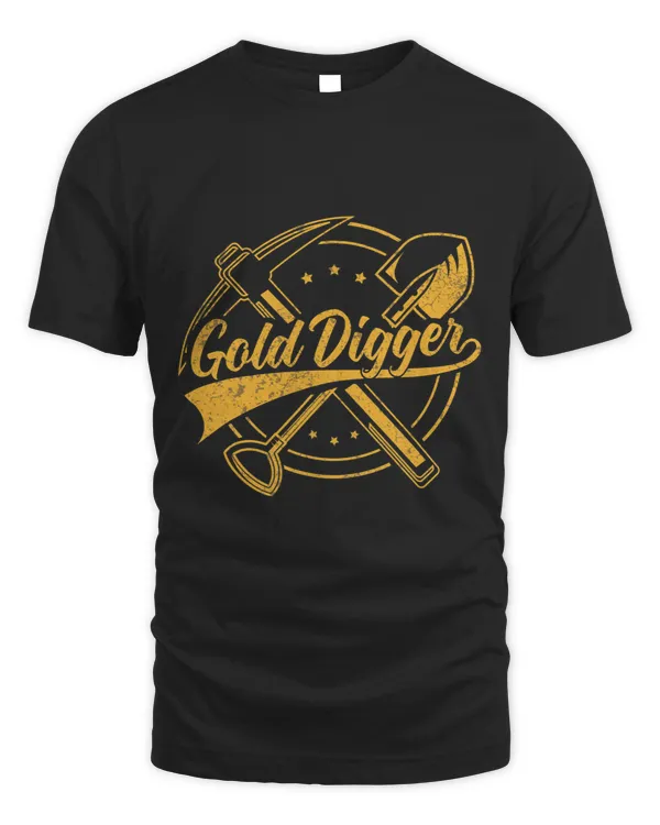 Golden Batch with Crossing Pick and Shovel for Gold Digger