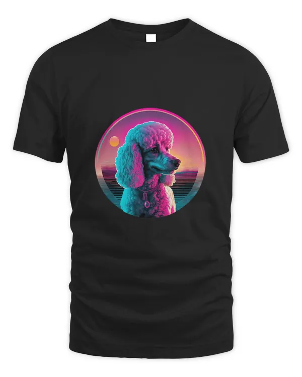 80s Synthwave Retrowave with Poodle Aesthetic