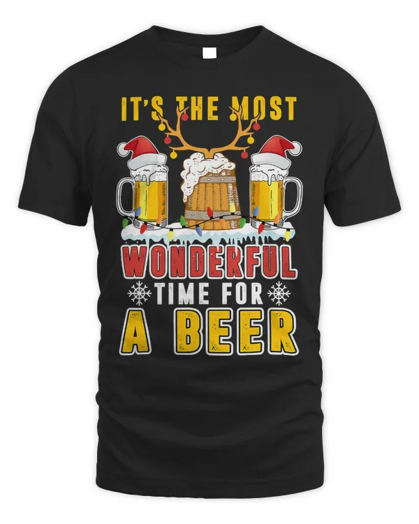 Mens Christmas Its The Most Wonderful Time For A Beer34