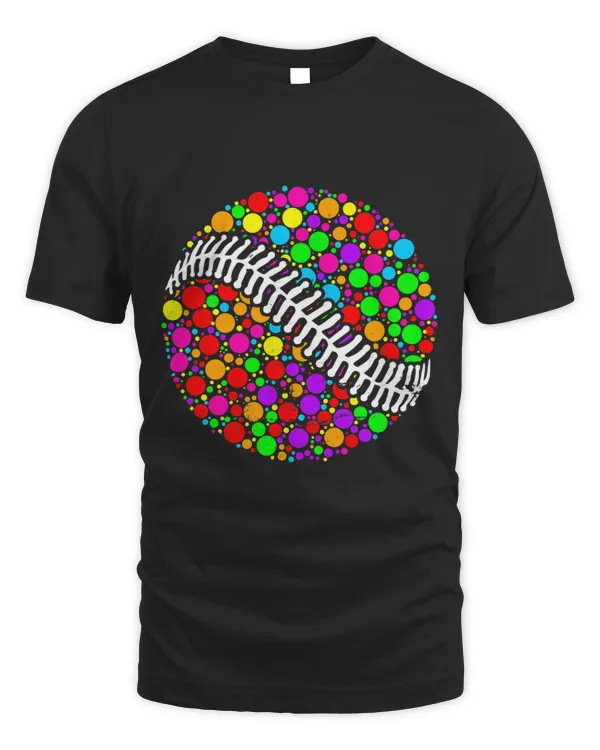 International Dot Day Funny Colored Baseball Polka Dot