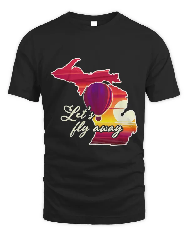 Ballooning Lover State of Michigan Apparel Hot Air Balloon 3