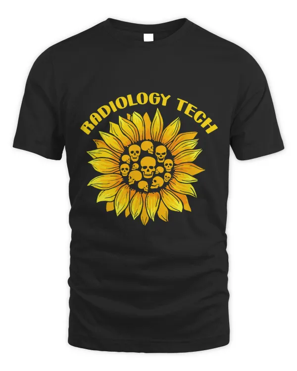 Sunflower Skull Radiology Tech Radiologist Technician