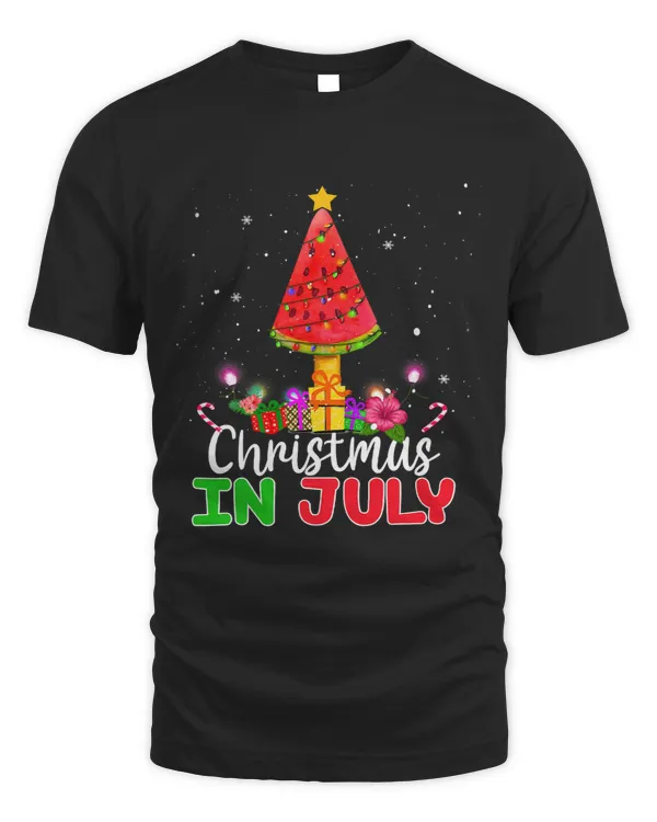 Watermelon Christmas Tree Christmas In July Summer Vacation 81
