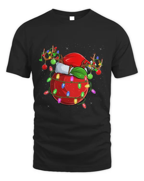 Apple Fruit Lover Xmas Lighting Santa Apple Christmas