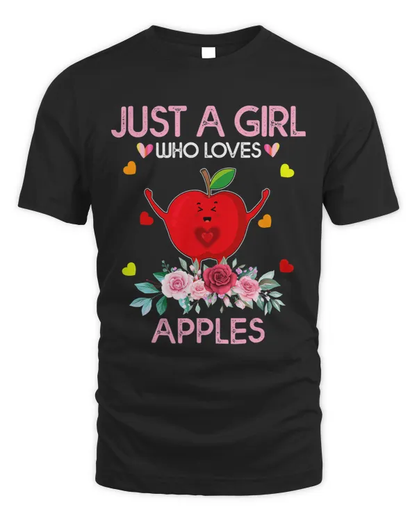 Apple Lover Women Tee Just A Girl Who Loves Apples