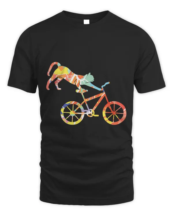 Cat On BMX Bike Kitten Lover Bike Cycling Bicycle