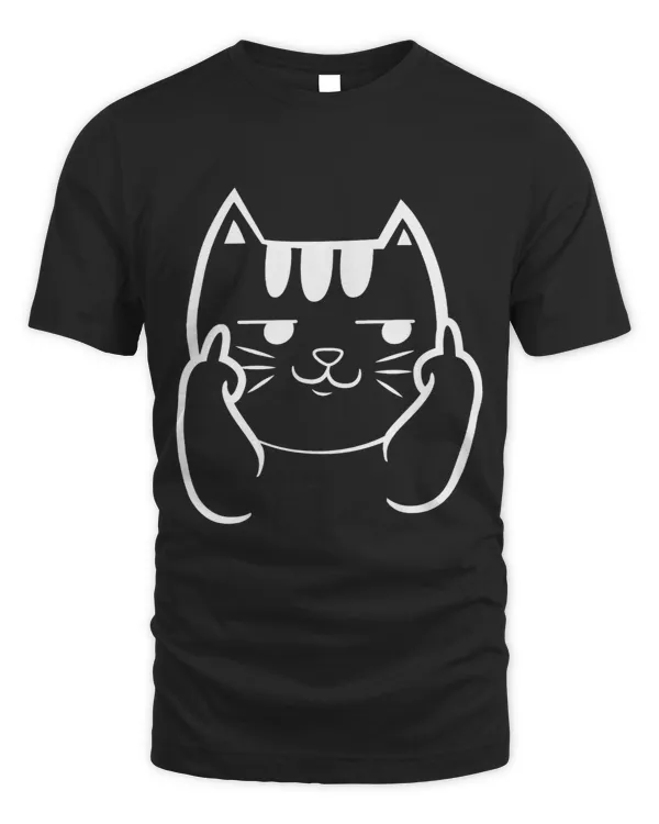Cat shows stinkefinger cat meow kitten