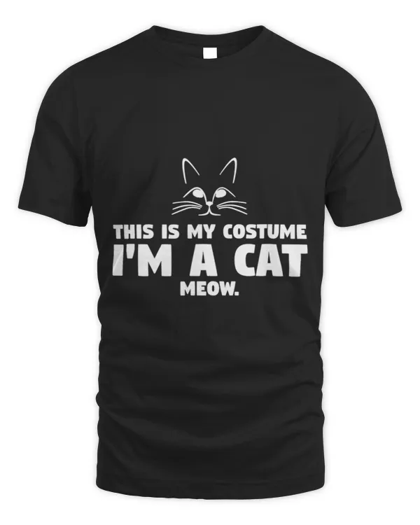 His Is My Costume I M A Cat Meow Funny Halloween