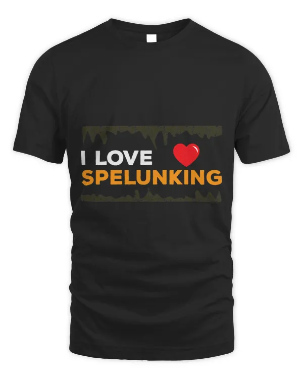 I Love Spelunking Caving Apparel
