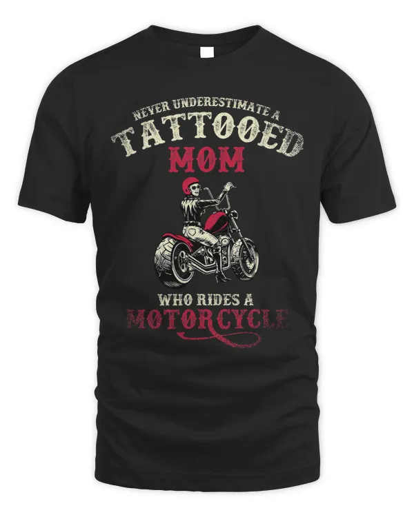 A Tattooed Mom Who Rides A Motorcycle Inked Women Gift Biker